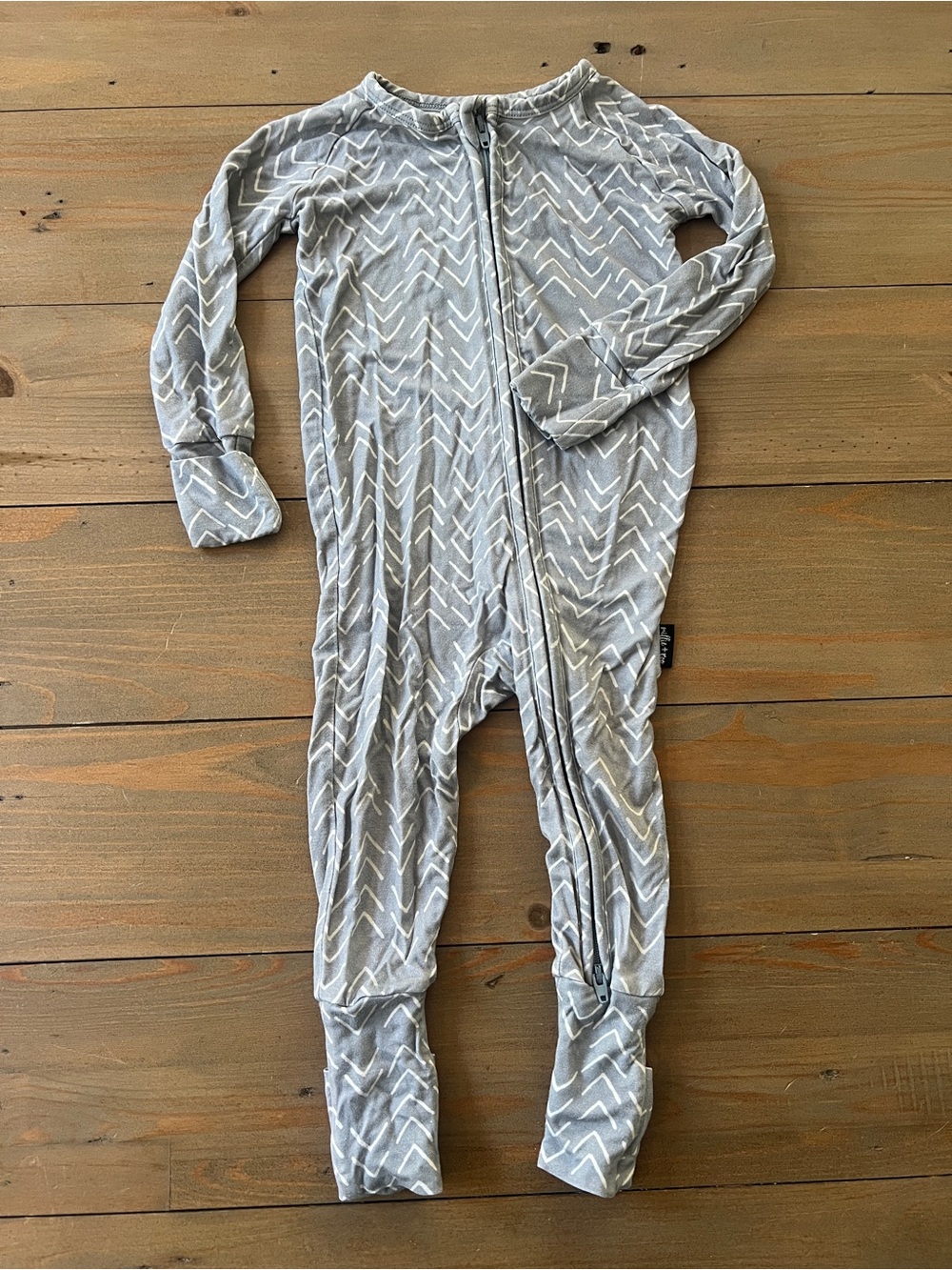 Millie + Roo Bamboo Zip Footie Sleeper - 6-12M